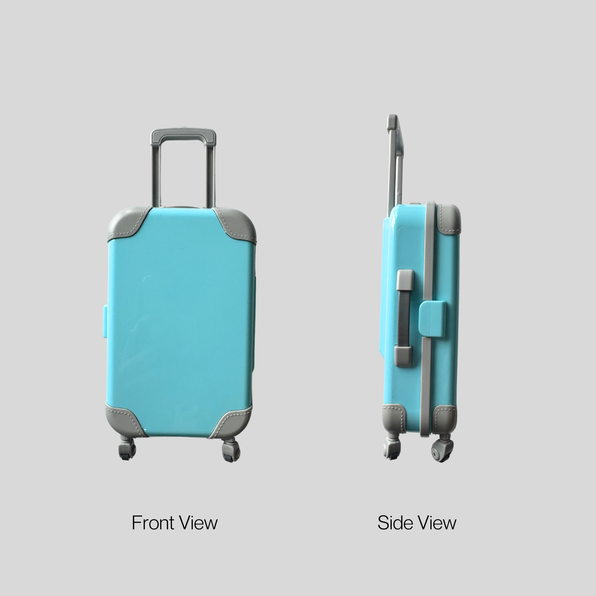 weekend away suitcase front and side view