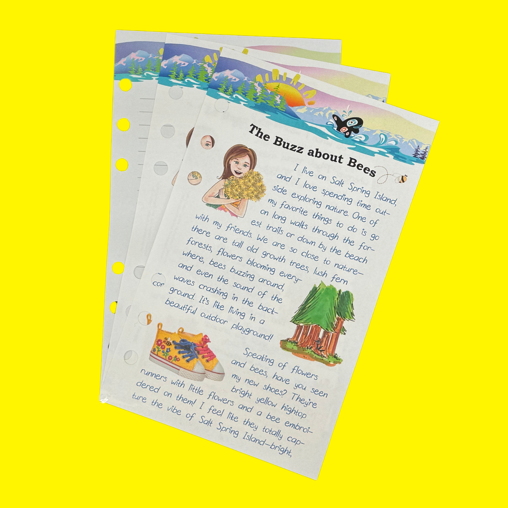 bee buzz runner journal pages