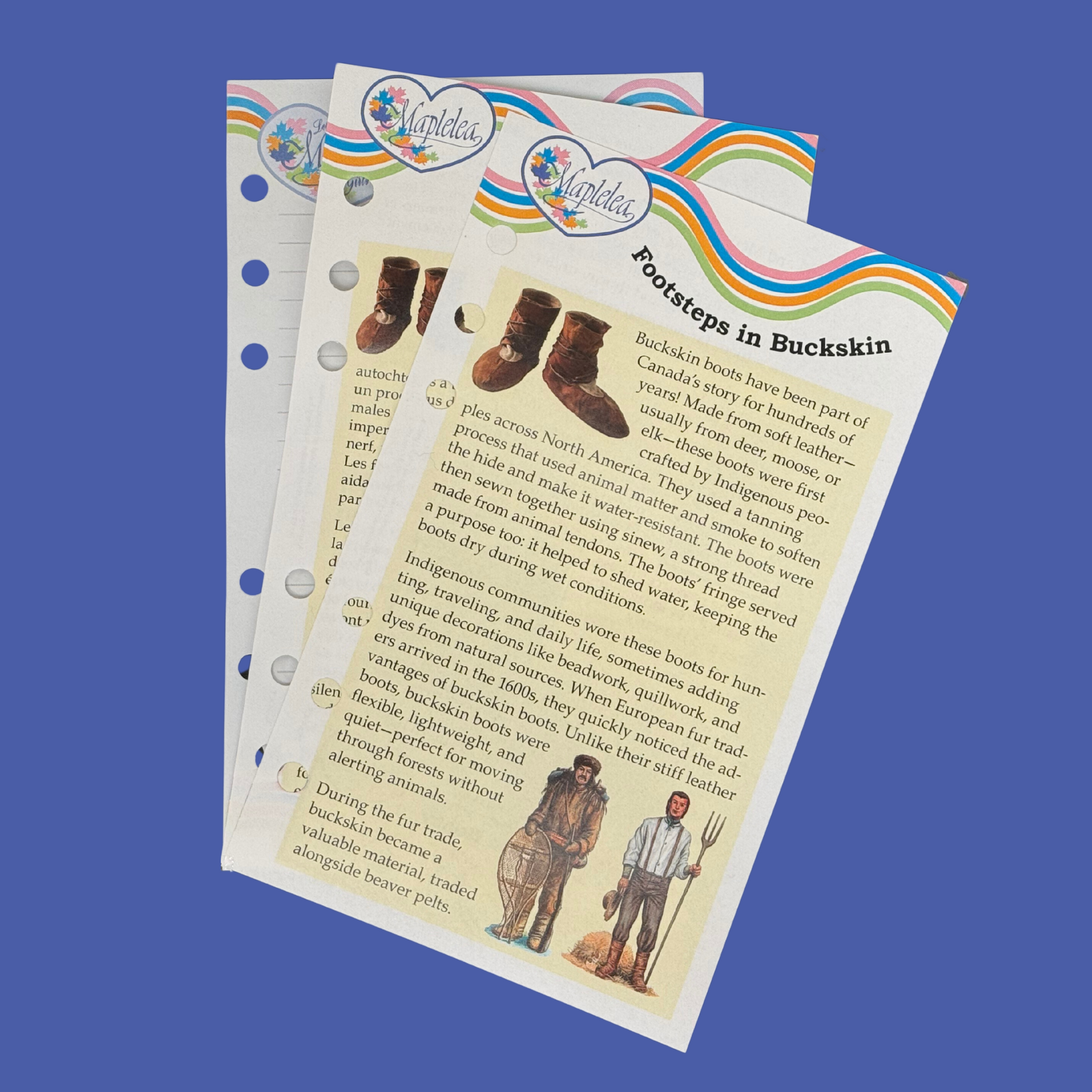 buckskin boots journal pages