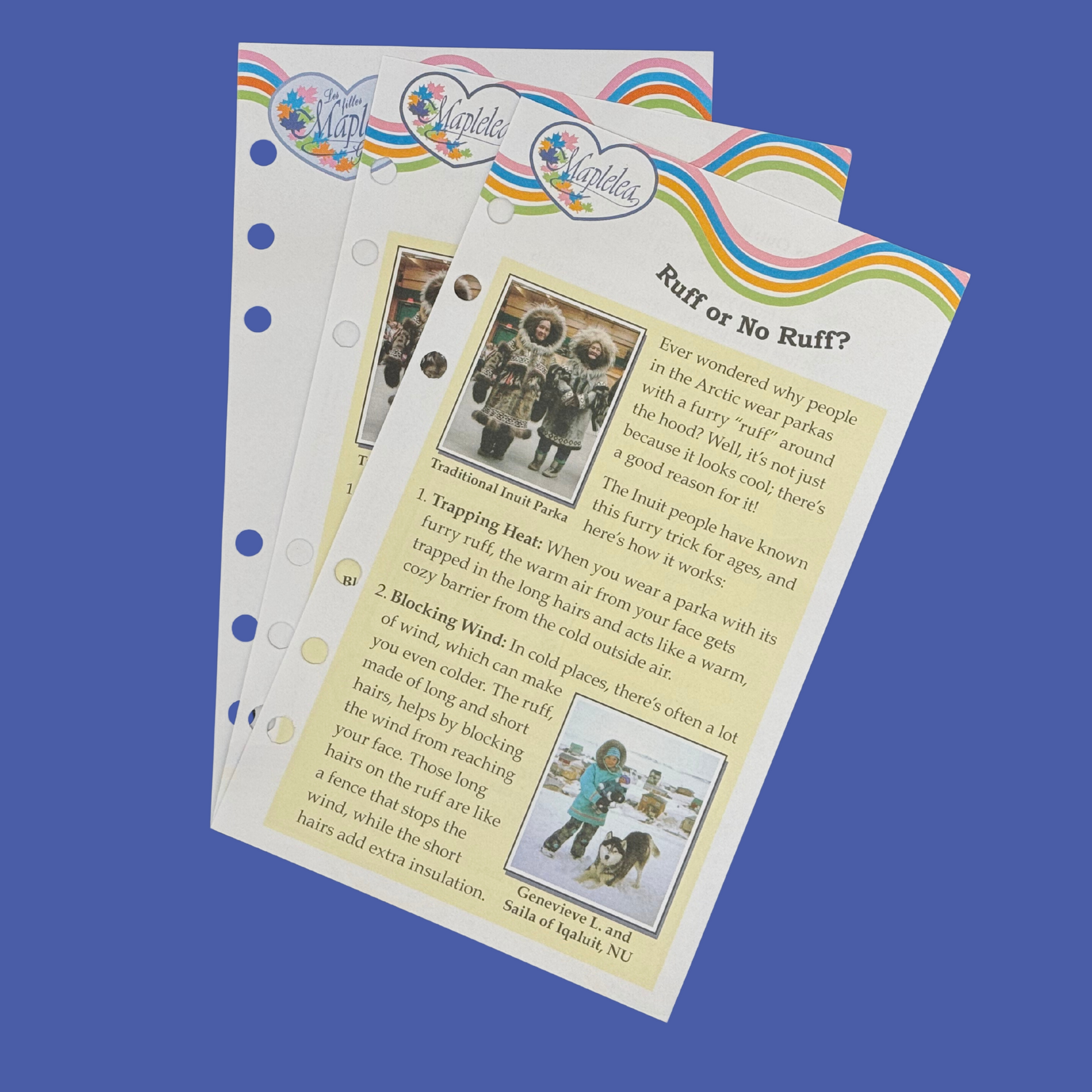 far north parka journal pages