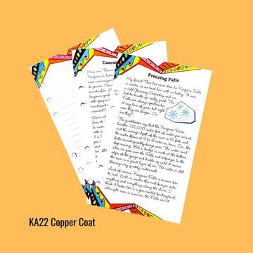 XKA22 PAGES DE JOURNAL en cuivre