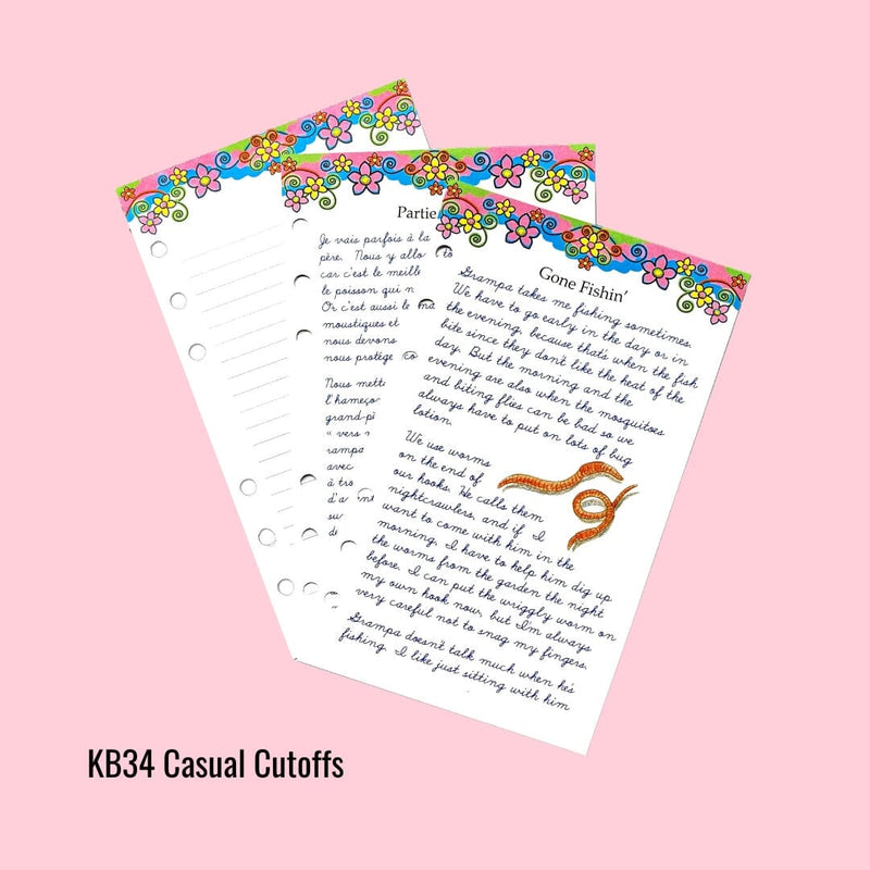 XKB34 Casual Cuttoffs Journal Pages