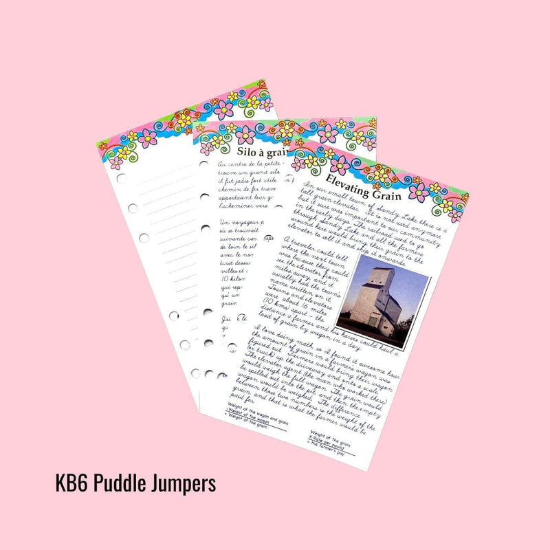 XKB6 Puddle Jumpers Journal Pages