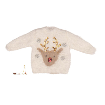 My Dear Reindeer: Sweater for 18-inch Doll