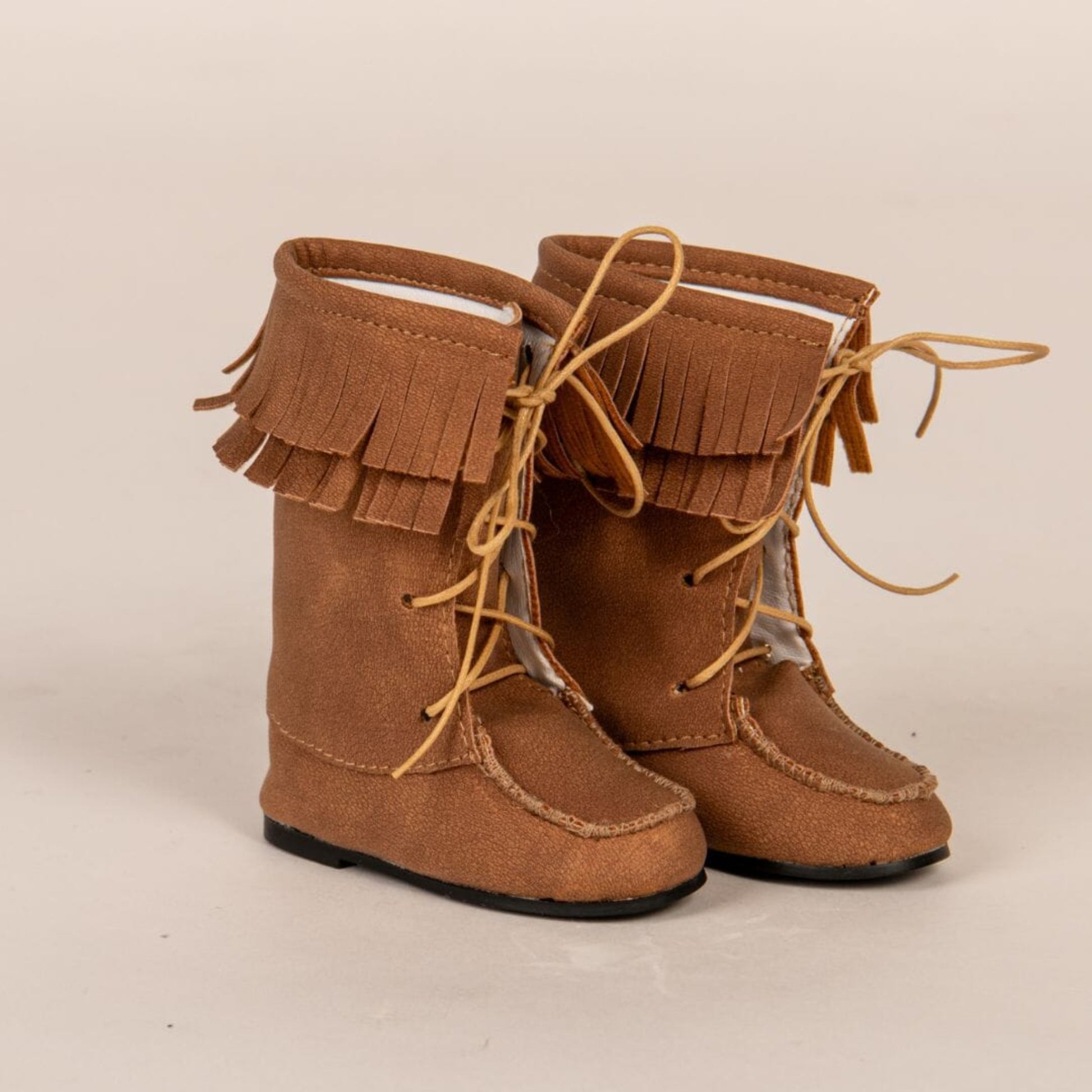 buckskin boots flat image