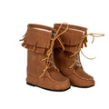 buckskin boots flat image