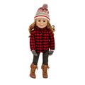 18-inch girl doll wearing buckskin boots