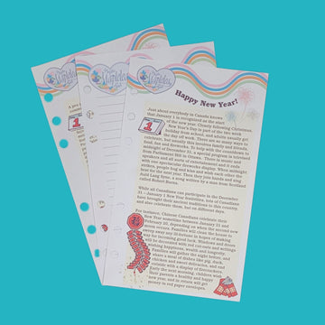 XKM29 Holiday Gold JOURNAL PAGES