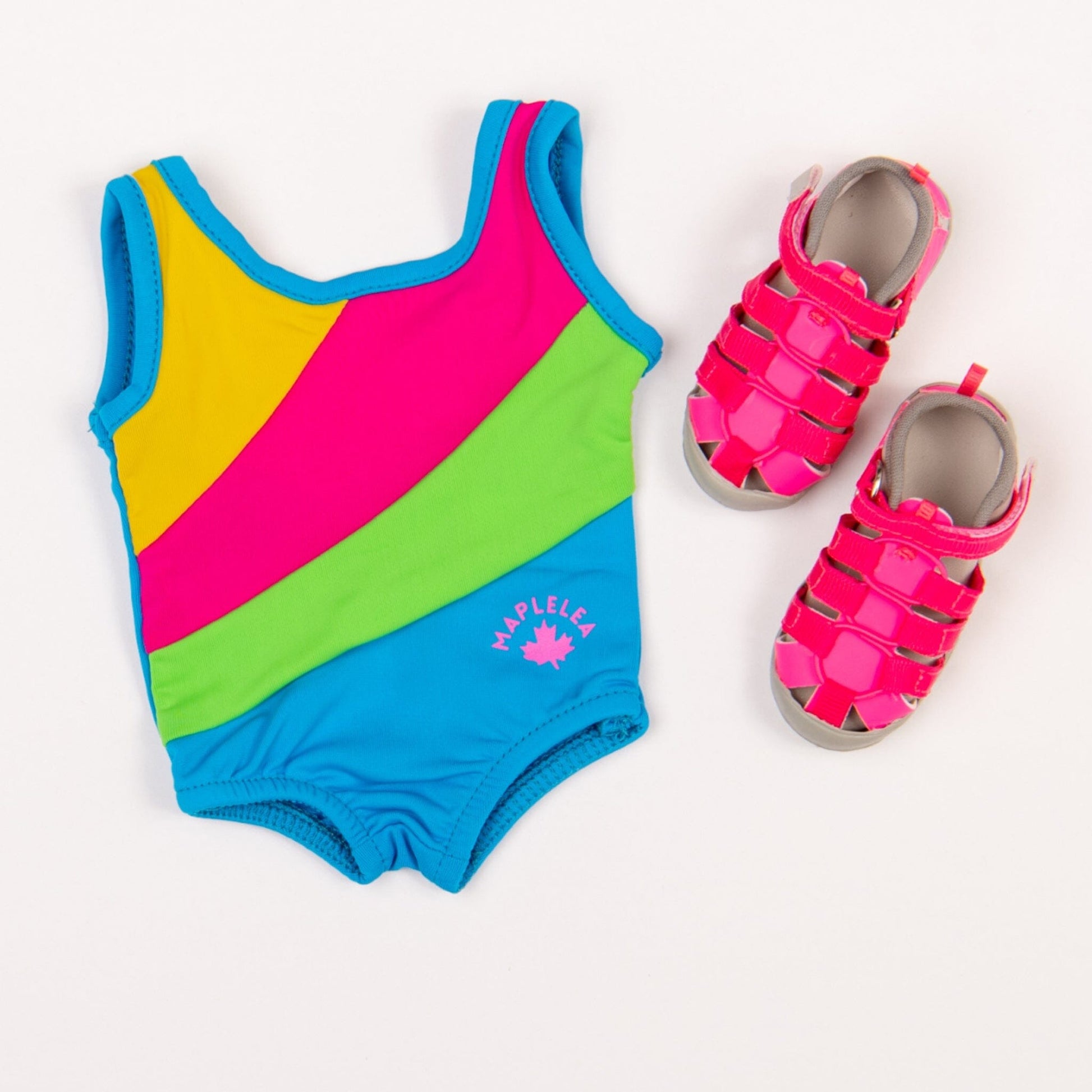 flat image of jump in the lake swimsuit set