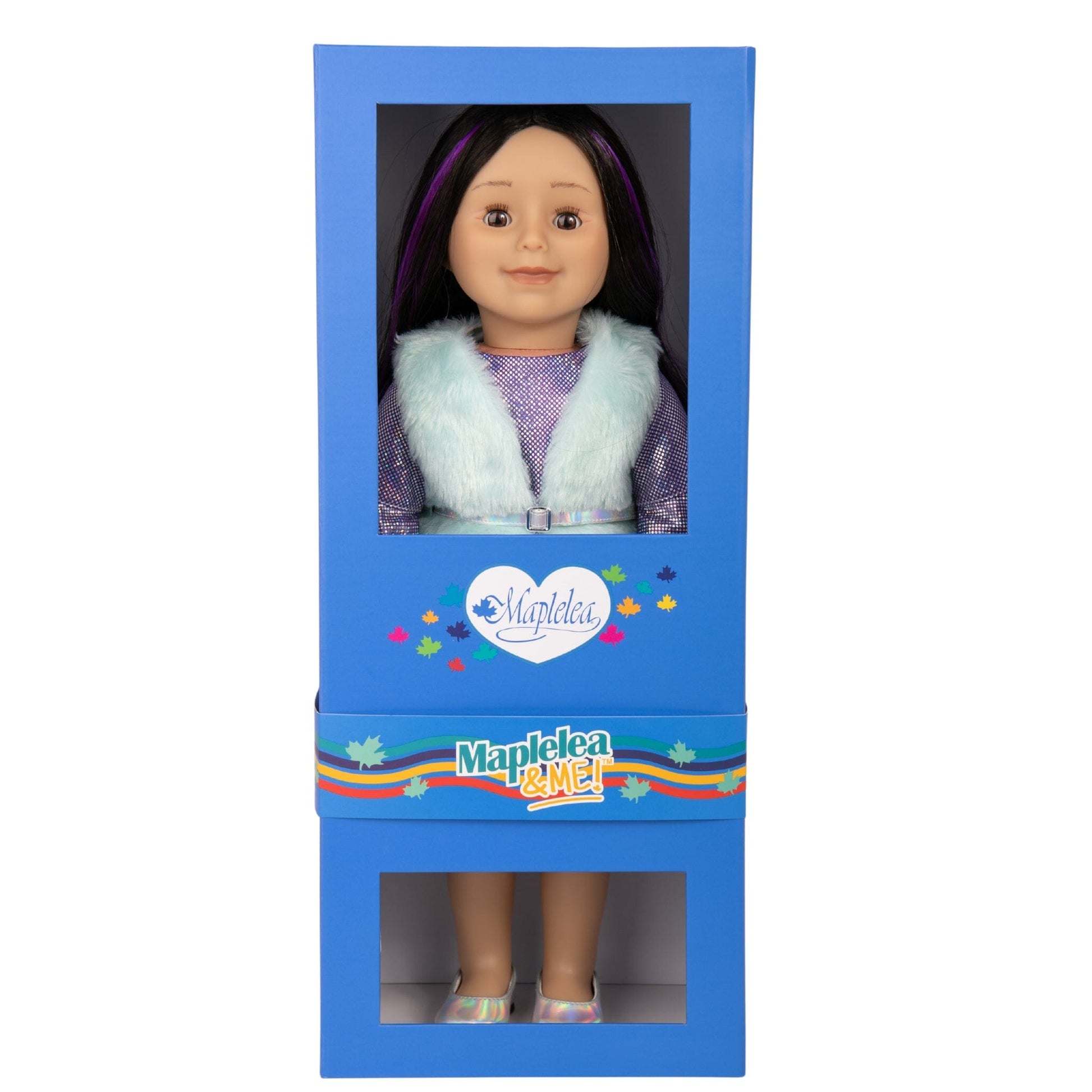 18-inch Doll, purple hair, blue eyes, Limited Edition in keepsake box