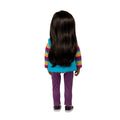 Maplelea&ME! doll with black brown hair, brown eyes, and medium dark skin