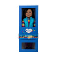Maplelea&ME! doll with black brown hair, brown eyes, and medium dark skin