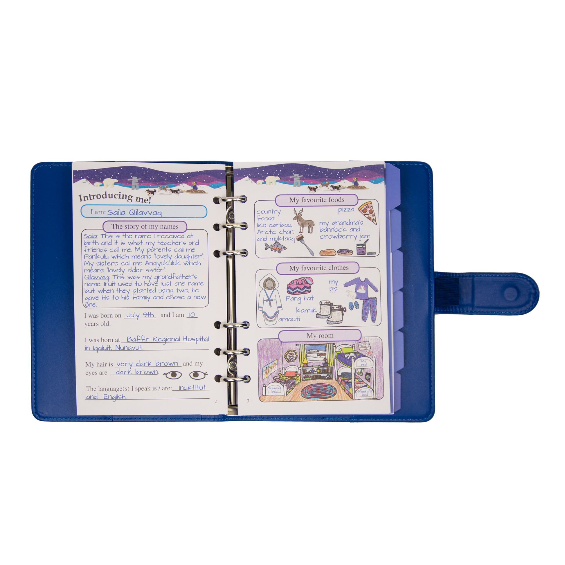 Maplelea 18-inch doll Saila's story journal.