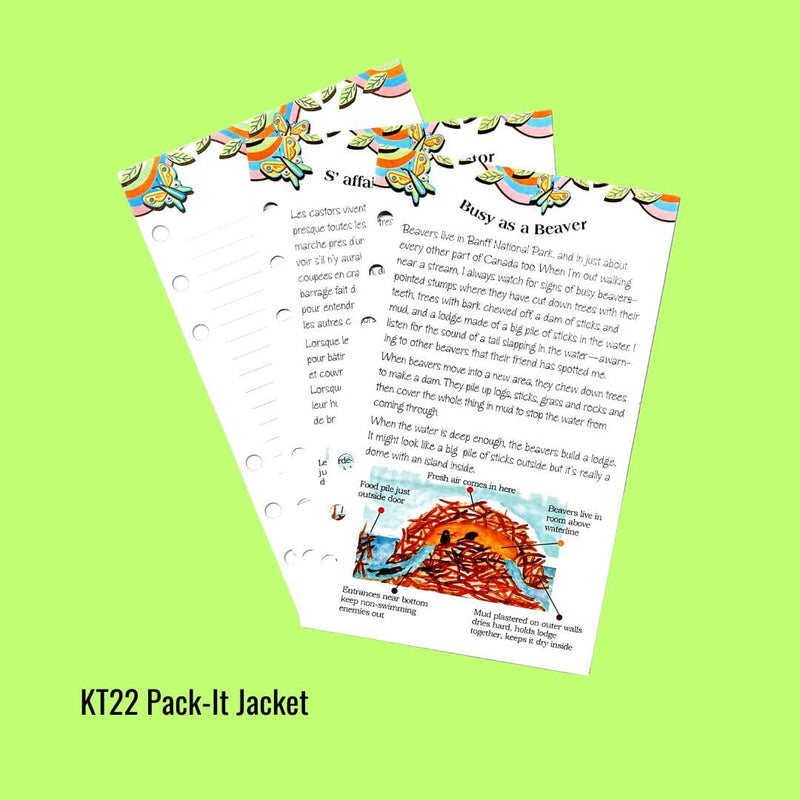 KT22 Pack-It Jacket Journal Pages