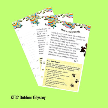 XKT32 Outdoor Odyssey JOURNAL PAGES