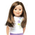 KMF20 Maplelea Friend 18 inch doll with long brown hair, light skin, brown eyes and freckles