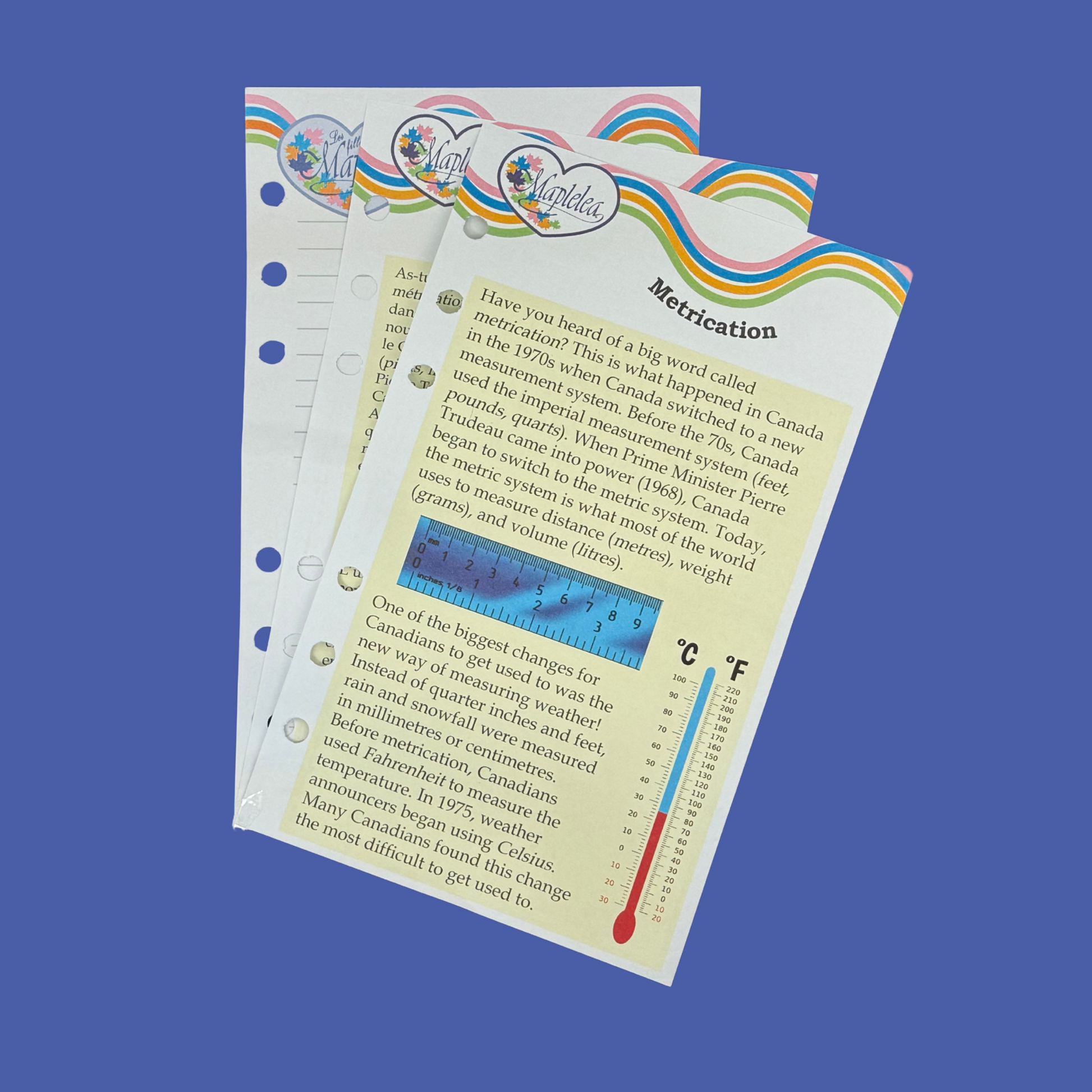 metres and miles journal pages