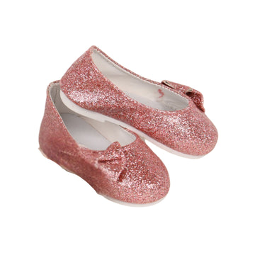 Pink Sparkly Shoes for 18-inch Dolls