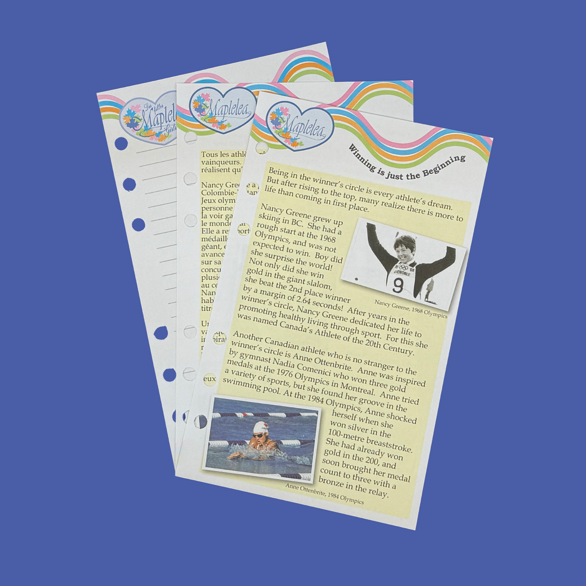 winners circle journal pages