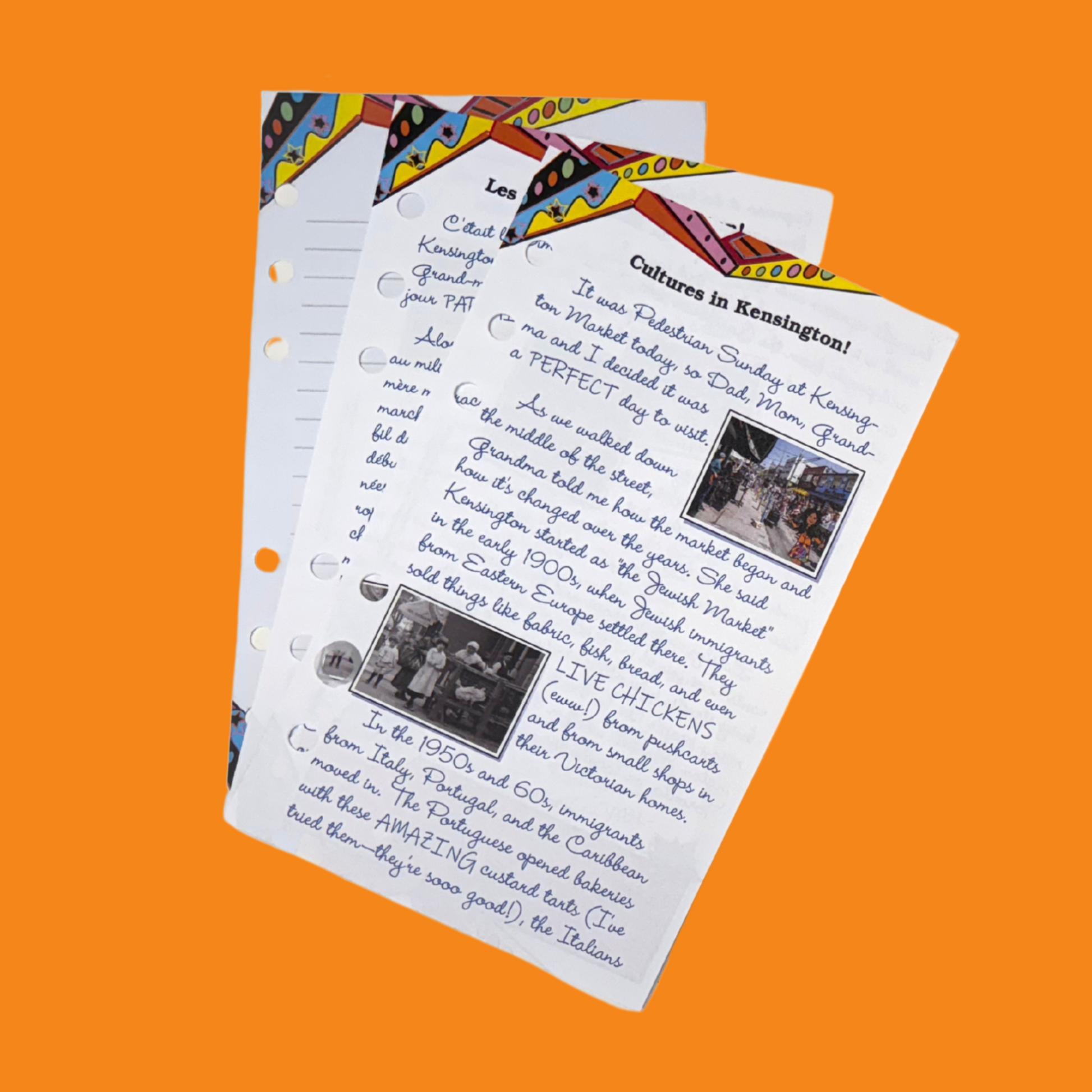 journal pages for the black chunky kensington loafers for 18-inch dolls.