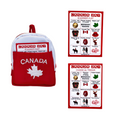 scavenger hunt card for 18-inch doll outfit. It is in french and english and fits in the backpack font slot.