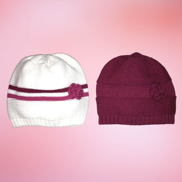 Knit Two, Purl Two Hat Set for Girls
