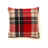 Plaid throw pillow suitable for dolls. Available at Maplelea.com