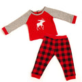 red and black buffalo plaid pjs for 18 inch dolls. Top quality doll pyjamas.