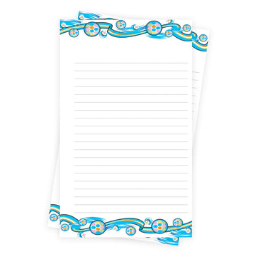 Maplelea Girl Jenna's blank journal pages.