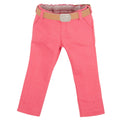 Maplelea 18 inch doll Brianne's starter outfit pink pants with beige belt and sparkly belt buckle.