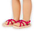 Sizzling summer sandals for 18-inch dolls
