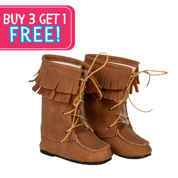 Buckskin Boots for 18-inch Dolls