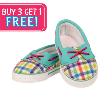 Bateau en Folie - Chaussures Camp Maplelea pour poupées de 46 cm