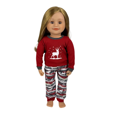 Léonie (Undressed) with Forest Snow PJs - Limited Quantities Available -  18" Doll