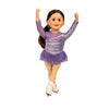 Ice Crystal Figure Skating Dress Set for 18-inch Dolls