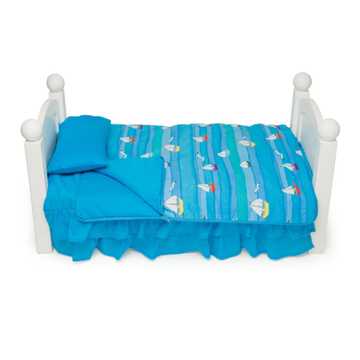 Ocean Waves Bedding for 18-inch Dolls