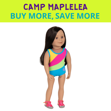 Maillot de bain Plongeon dans le lac - Ensemble Camp Maplelea pour poupées de 46 cm