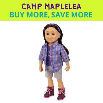En randonnée - Tenue de randonnée Camp Maplelea pour poupées de 45 cm