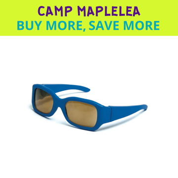 Lunettes de soleil bleues pour poupées de 18 pouces