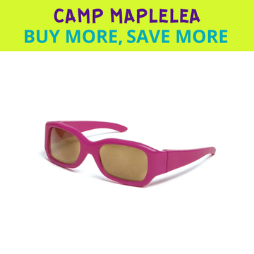 Lunettes de soleil fuchsia pour poupées de 18 pouces