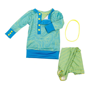 XKT48 dress, tights, hairband
