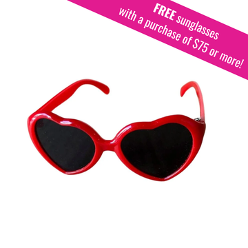 Red Heart Sunglasses for 18-inch Dolls