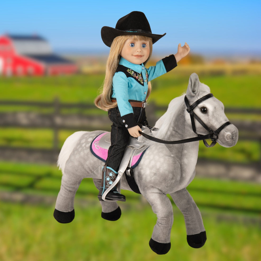 classic cowgirl on an 18-inch doll