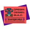 Logo for robotics competition team shirt for Canadian Girl doll and her all girls team