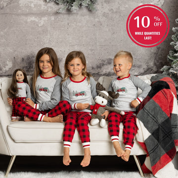 Festive Farm Truck Matching Family PJs