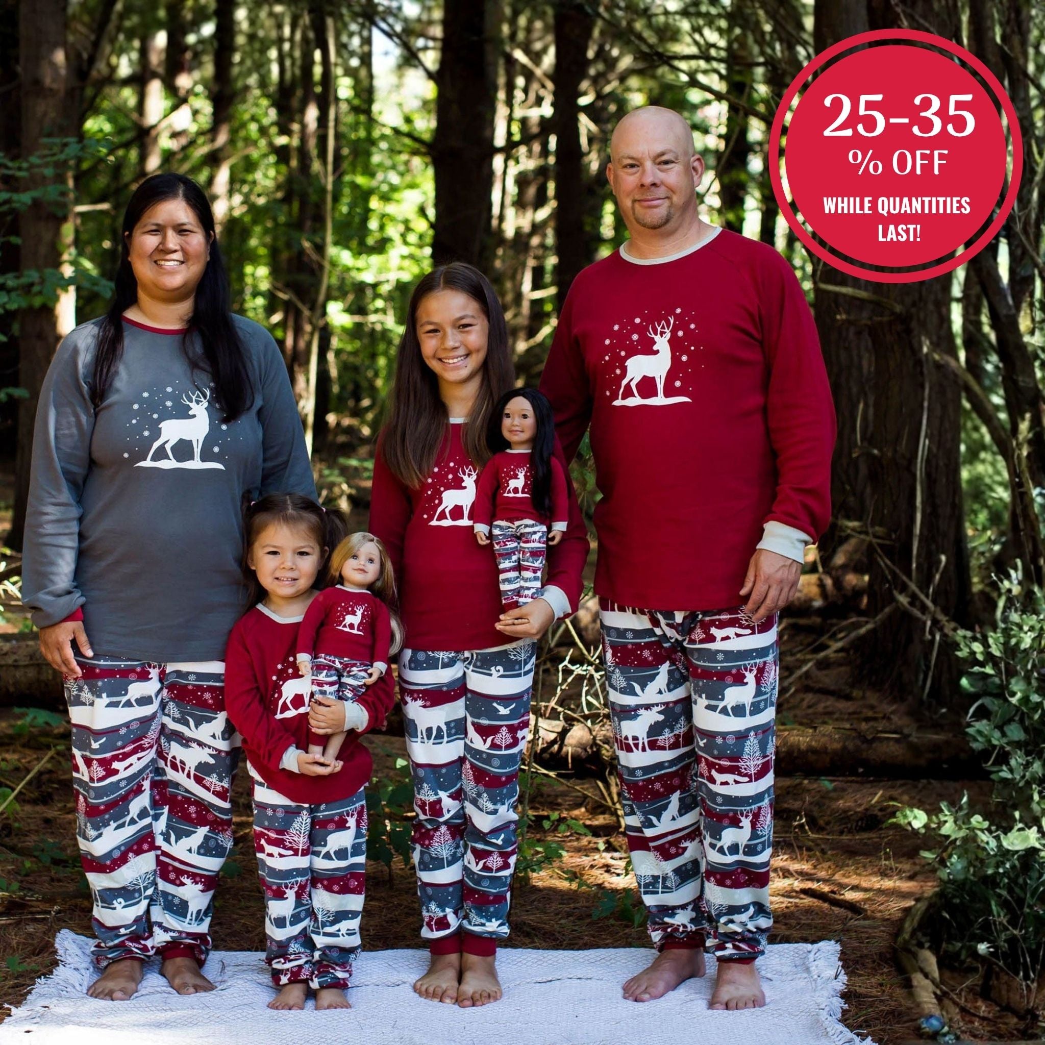 Pyjama Forêt Neige pour Adultes