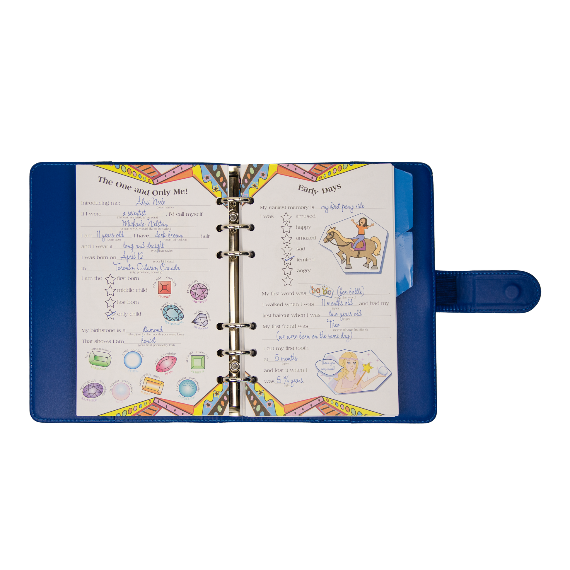 64 page story journal that comes with Maplelea Canadian Girl 18 inch doll Alexi.