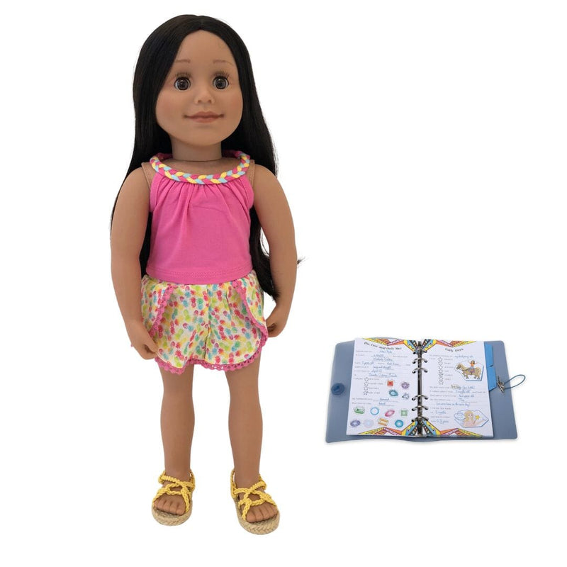 Alexi doll, outfit, shoes and journal