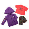 KA36 Robotics Competion 18" doll Maplelea outfit with colourful hoodie t-shirt and leggings