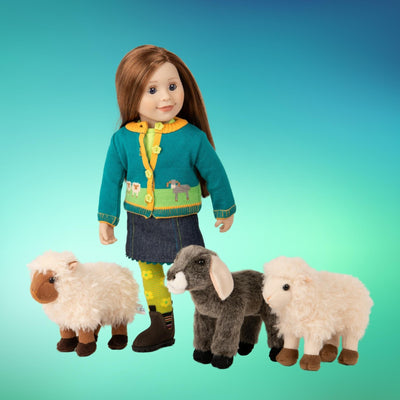 The Empress, Kam and Loops - Plush Goat, Sheep